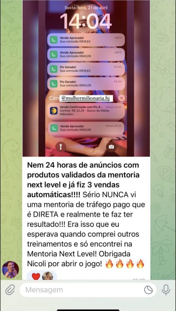 resultados da mentoria next level